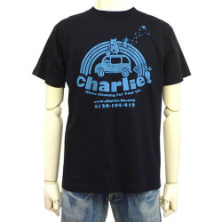 charlie!Tシャツブラックフロント